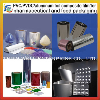 PVC, PVDC,PTP, aluminum foil packaging medicine and food