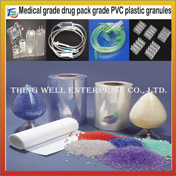 Medical grade drug pack grade PVC plastic granules